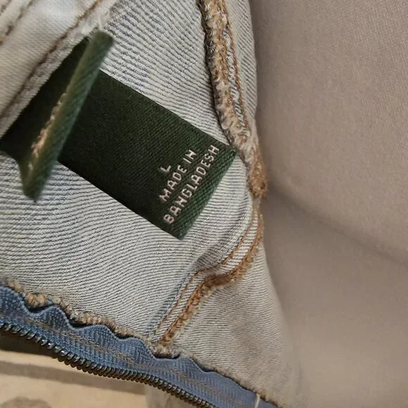 NWT long Denim dress with slit - Picture 10 of 11